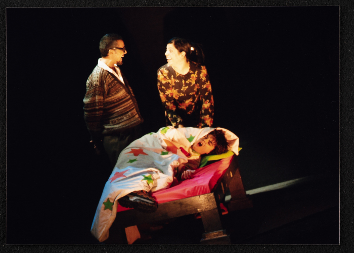 A Photograph of the Theatre Staff During the Theatrical Performance 