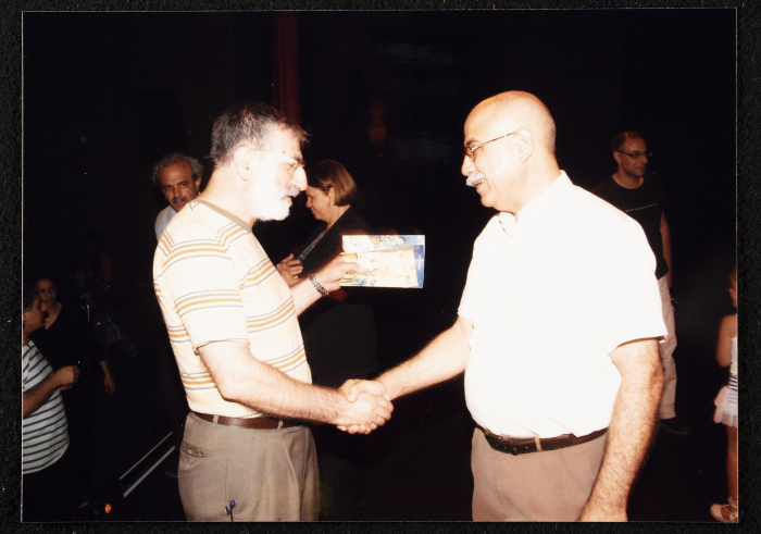 A Photograph of the Cast Party of al-Midan Theatre's Play 