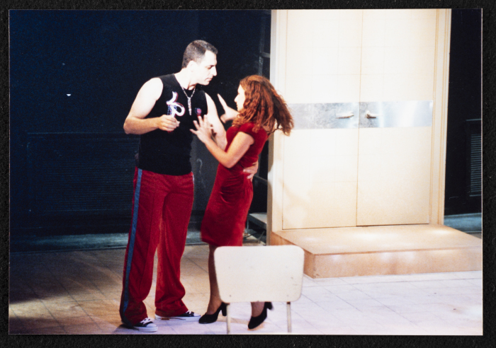 A Photograph of Jawad Abdel-Ghany and Hanan Hillo During the Theatrical Performance of 