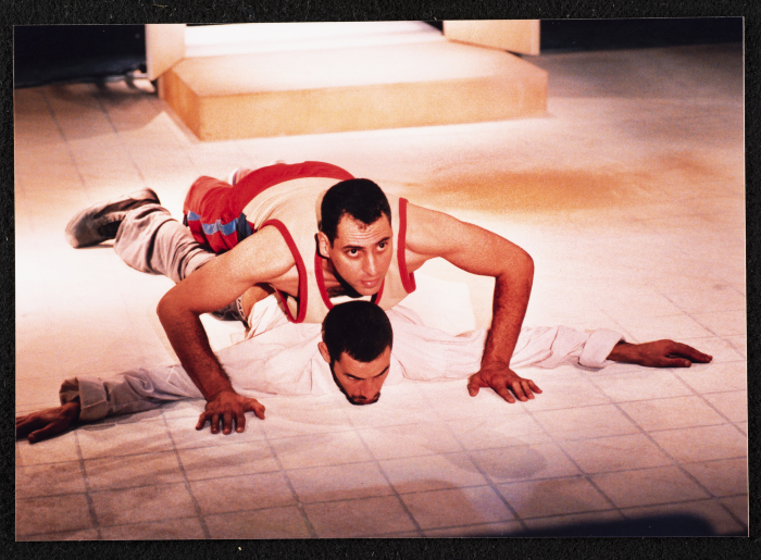 A Photograph of Ṣaleh Bakry and Jawad Abdel-Ghany During the Theatrical Performance of 