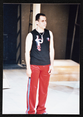 A Photograph of Jawad Abdel-Ghany During the Theatrical Performance of "Junun"	