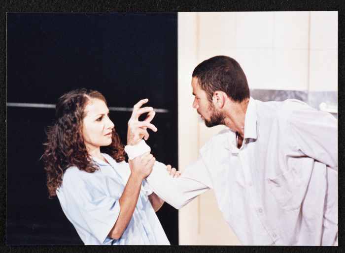 A Photograph of Hanan Hillo and Ṣaleh Bakry at the Rehearsal of 