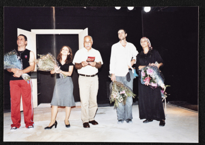 A Photograph of a Curtain Call for the "Junun" Theatre Staff	