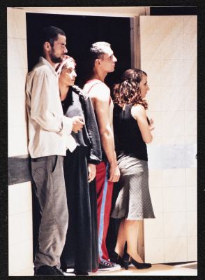 A Photograph of the "Junun" Lead Actors, al-Midan Theatre 
