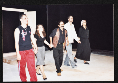 A Photograph of a Curtain Call for the "Junun" Theatre Staff 
