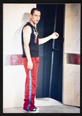 A Photograph of Jawad Abdel-Ghany During the Theatrical Performance of "Junun"	