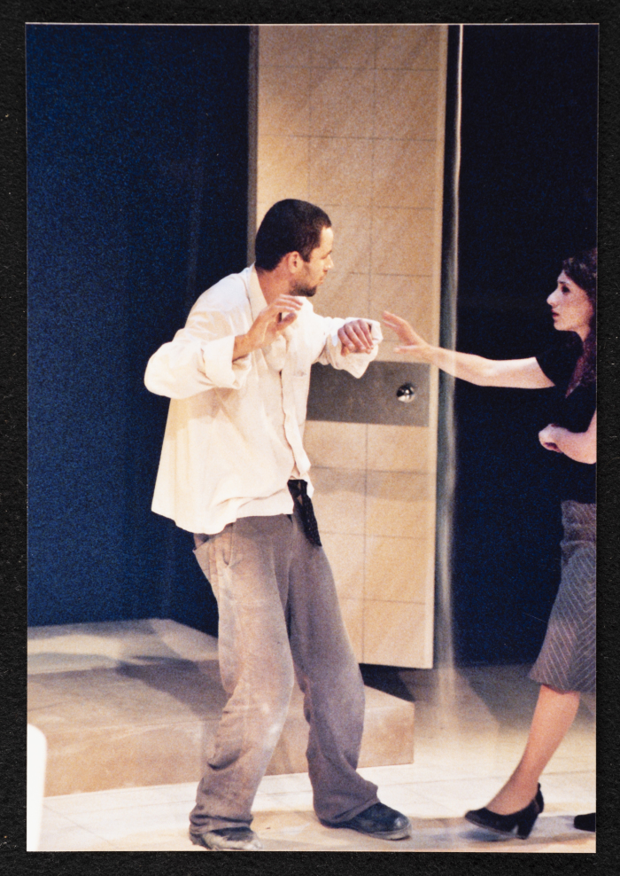 A Photograph of Ṣaleh Bakry and Hanan Hillo During the Theatrical Performance of 