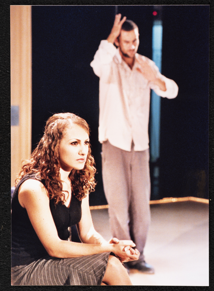 A Photograph of Hanan Hillo and Ṣaleh Bakry at the Rehearsal of 