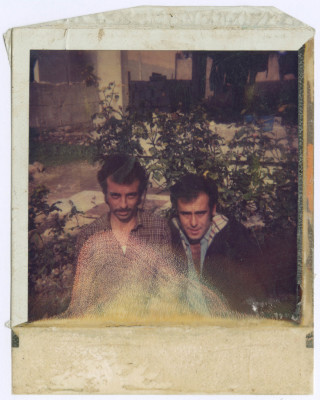 A Photograph of Two Men inside a Garden, 1980s 