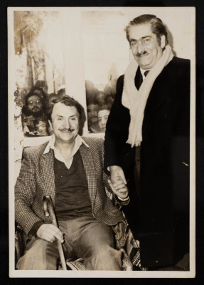 A Photograph of Mahmud Yaʿish with Bassam ash-Shakʿa