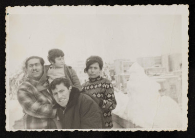 A Photograph of Mahmud Yaʿish with His Children 