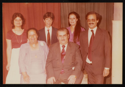 A Photograph of Mahmud Yaʿish with His Wife and Children 