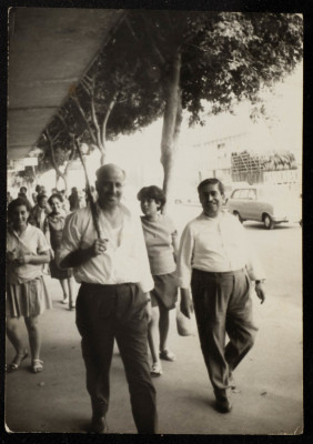 A Photograph of Mahmud Yaʿish with Others in Haifa 