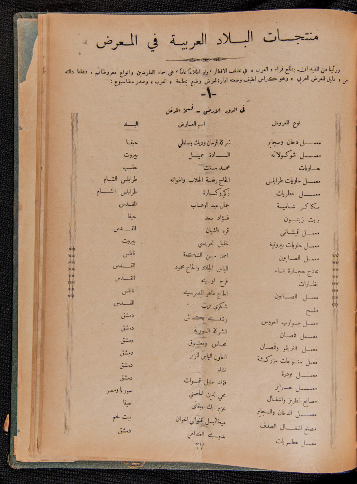 العدد 42 و 43 من مجلة العرب، 15 تموز 1933