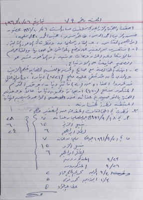 The Minutes of the Agricultural Committee Session No.79 of 1991