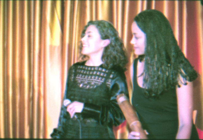 A Photograph of a Joint Performance by Sabreen Group and an American Band, 1995