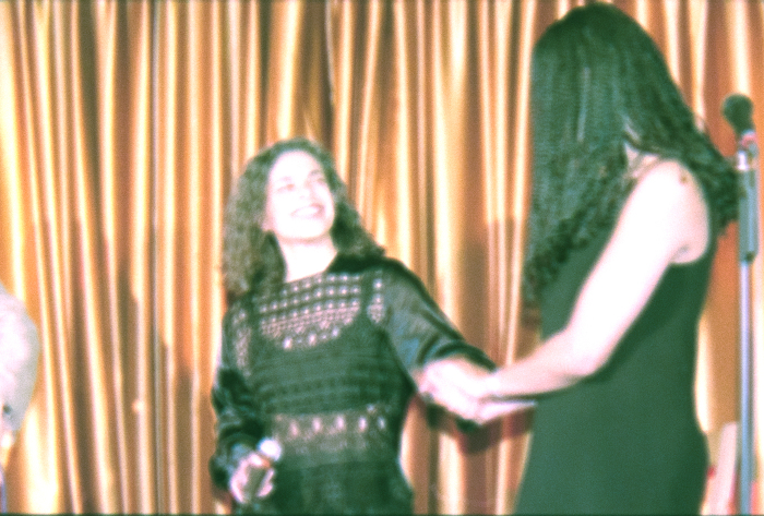 A Photograph of a Joint Performance by Sabreen Group and an American Band, 1995