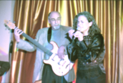 A Photograph of a Joint Performance by Sabreen Group and an American Band, 1995