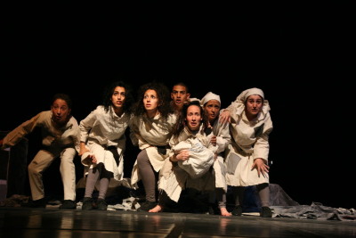 A Photograph of the Theatrical Performance "Khataya", the Popular Theatre Troupe, 2010
