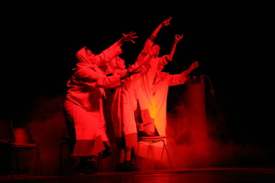 A Photograph of the Theatrical Performance "Khataya", the Popular Theatre Troupe, 2010
