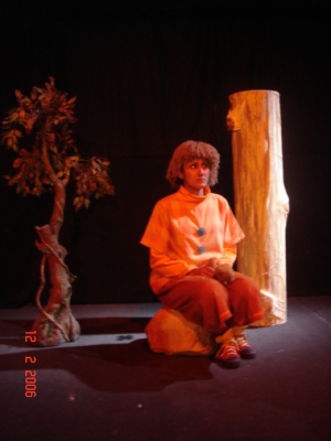 A Photograph of the Theatrical Performance "At-Taʾer al-Hazin", the Popular Theatre Troupe, 2006
