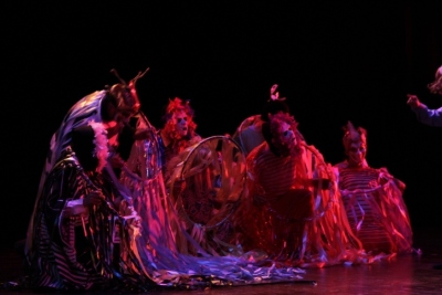 A Photograph of the Theatrical Performance "Usruq ʾAqal, Rajaʾn", the Popular Theatre Troupe, 2013
