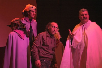 A Photograph of the Theatrical Performance "Haffar al-Qubur", the Popular Theatre Troupe, 2007
