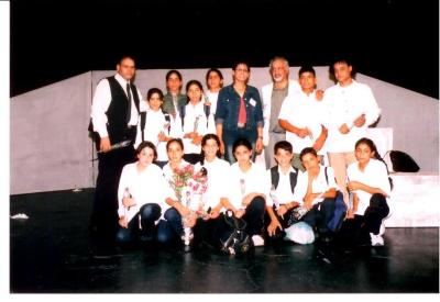 A Photograph of the Theatrical Performance "Al-Qafaṣ", the Popular Theatre Troupe, 2006 
