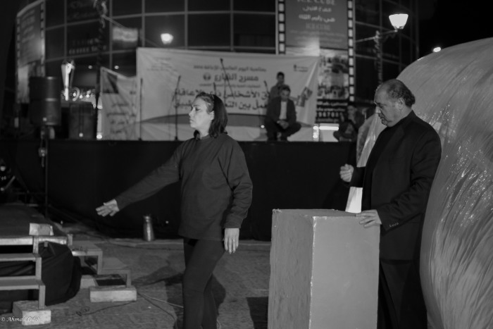 A Photograph of a Theatrical Performance by the Street Theatre Under the Supervision of the Popular Theatre Troupe, 2012
