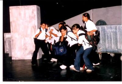 A Photograph of the Theatrical Performance "Al-Qafaṣ", the Popular Theatre Troupe, 2006 
