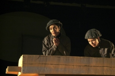 A Photograph of the Theatrical Performance "Haffar al-Qubur", the Popular Theatre Troupe, 2007
