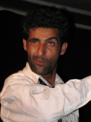 A Photograph of Mʿammar Saʿadeh the Theatrical Performance "Luʿbat ash-Shater", the Popular Theatre Troupe, 2008
