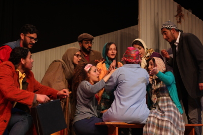 A Photograph of the Theatrical Performance "Hay at-Tanak", the Popular Theatre Troupe, 2016
