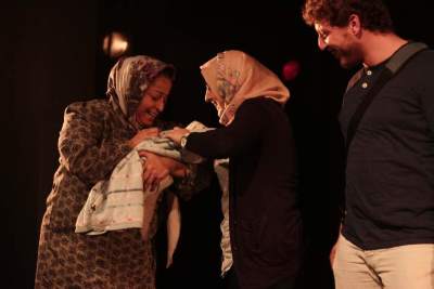 A Photograph of the Theatrical Performance "Rihlat abu al-Khaizaran", the Popular Theatre Troupe, 2016

