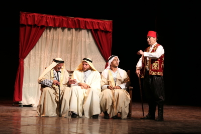 A Photograph of the Theatrical Performance of "Qiṣaṣ Min Zaman al-Khuyul al-Baydaʾ", 2017 

