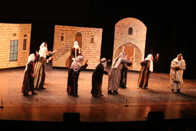 A Photograph of the Theatrical Performance of "Qiṣaṣ Min Zaman al-Khuyul al-Baydaʾ", 2017 
