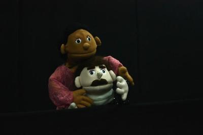A Photograph of the Theatrical Performance "Aṣfura Wa Jaradah", the Popular Theatre Troupe, 2015
