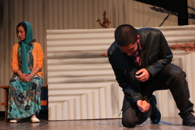 A Photograph of the Theatrical Performance "Hay at-Tanak", the Popular Theatre Troupe, 2016

