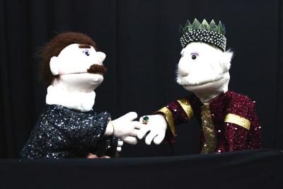 A Photograph of the Theatrical Performance "Aṣfura Wa Jaradah", the Popular Theatre Troupe, 2015
