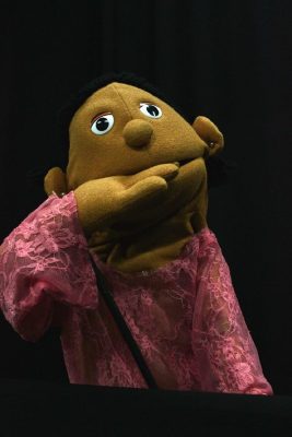 A Photograph of the Theatrical Performance "Aṣfura Wa Jaradah", the Popular Theatre Troupe, 2015
