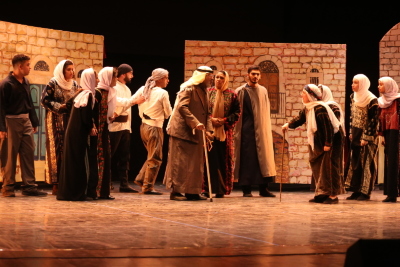 A Photograph of the Theatrical Performance of "Qiṣaṣ Min Zaman al-Khuyul al-Baydaʾ", 2017 
