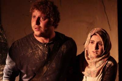 A Photograph of the Theatrical Performance "Rihlat abu al-Khaizaran", the Popular Theatre Troupe, 2016
