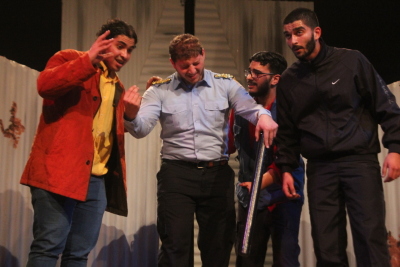 A Photograph of the Theatrical Performance "Hay at-Tanak", the Popular Theatre Troupe, 2016
