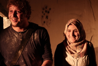 A Photograph of the Theatrical Performance "Rihlat abu al-Khaizaran", the Popular Theatre Troupe, 2016
