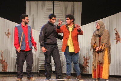 A Photograph of the Theatrical Performance "Hay at-Tanak", the Popular Theatre Troupe, 2016
