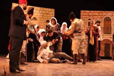 A Photograph of the Theatrical Performance of "Qiṣaṣ Min Zaman al-Khuyul al-Baydaʾ", 2017 
