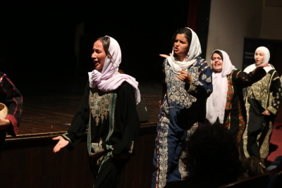 A Photograph of the Theatrical Performance of "Qiṣaṣ Min Zaman al-Khuyul al-Baydaʾ", 2017 
