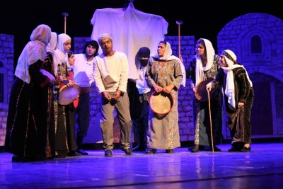 A Photograph of the Theatrical Performance of "Qiṣaṣ Min Zaman al-Khuyul al-Baydaʾ", 2017 
