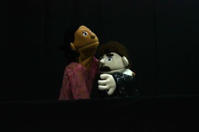 A Photograph of the Theatrical Performance "Aṣfura Wa Jaradah", the Popular Theatre Troupe, 2015
