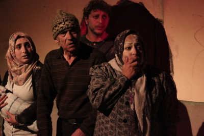 A Photograph of the Theatrical Performance "Rihlat abu al-Khaizaran", the Popular Theatre Troupe, 2016
